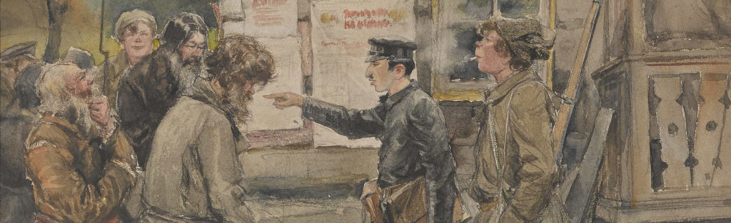 1920: Propaganda bolszewicka na wsi.